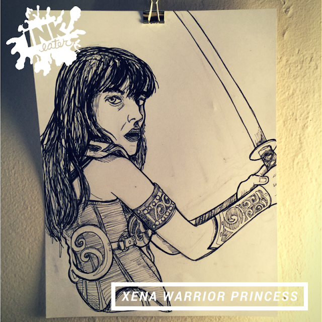 We drew Xena Warrior Princess