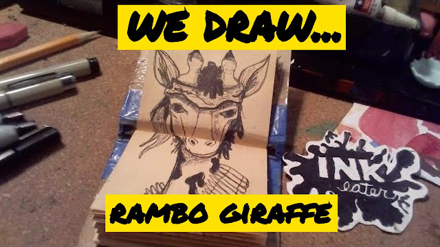 We drew a Rambo Giraffe!