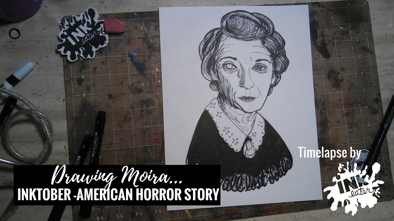 We drew Moira from American Horror Story Murderhouse