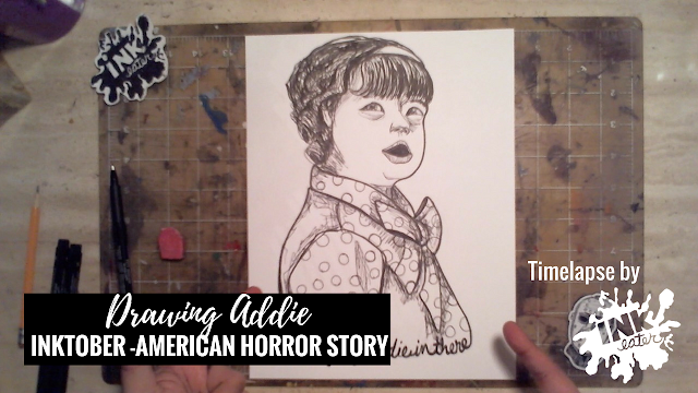 We drew Addie from American Horror Story Murderhouse