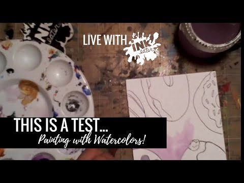 Live Painting with Inkeater! Hey friends, Hey Internet! We're trying NEW things! Figured we'd share a watercolor painting. we're working on as part of Huevember!