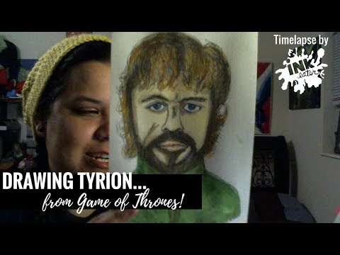 We drew Tyrion Lannister from Game of Thrones