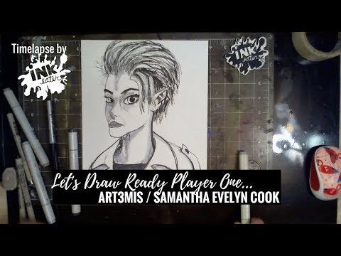 We drew Art3mis Samantha from Ready Player One