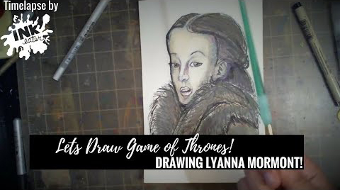 We drew Lyanna Mormont from Game of Thrones