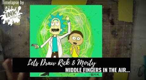 We Drew Rick and Morty From Adult Swim!