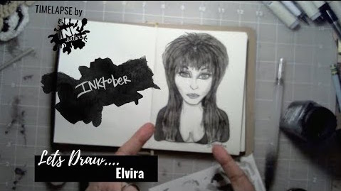 We drew Elvira!