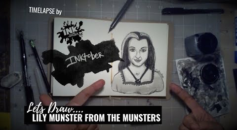 We Drew Lily Munster from The Munsters