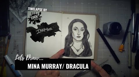 We Drew Mina Murray from Bram Stoker's Dracula