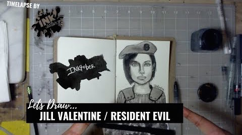 We Drew Jill Valentine From Resident Evil