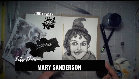 We Drew Mary Sanderson from Hocus Pocus