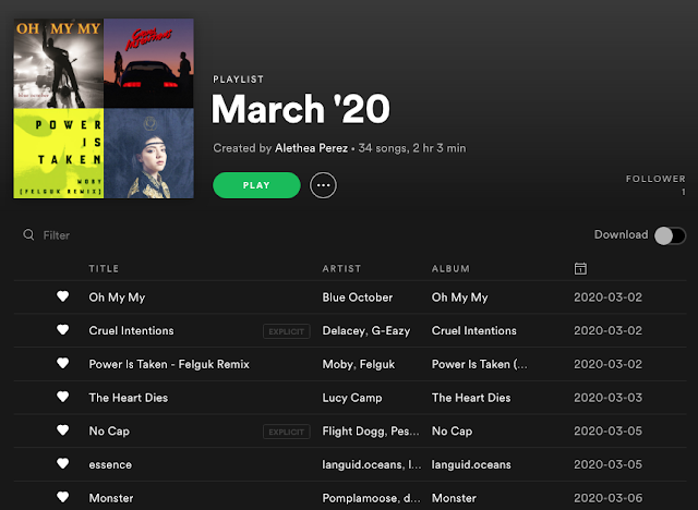 What We Listened to in March 2020
