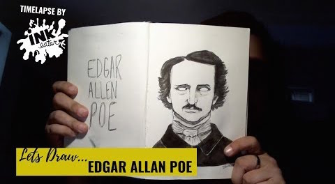 Edgar Allan Poe drawing