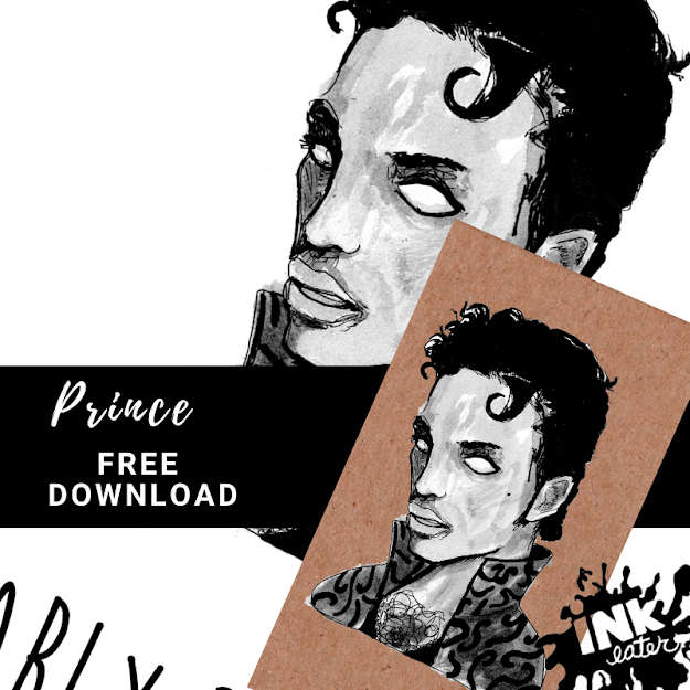 FREE DOWNLOADABLE PRINCE CARD & BACKGROUND