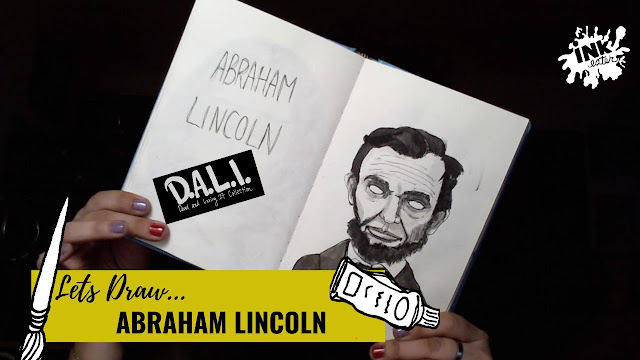 Drawing Abraham Lincoln for 30 Days of Zombies where we talk about dead people and turn them into zombies.