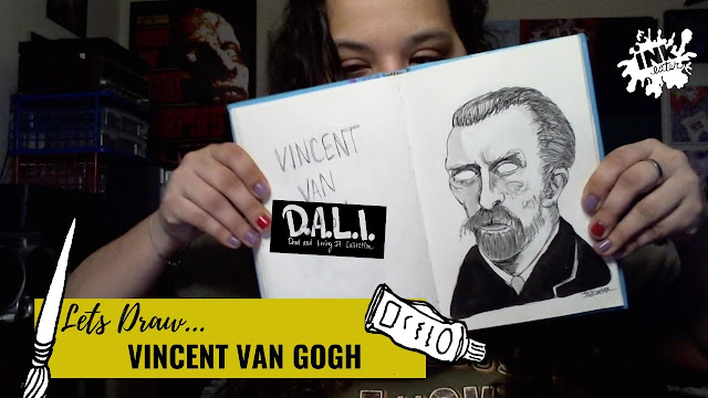 Drawing Vincent Van Gogh for 30 Days of Zombies where we talk about dead people and turn them into zombies.