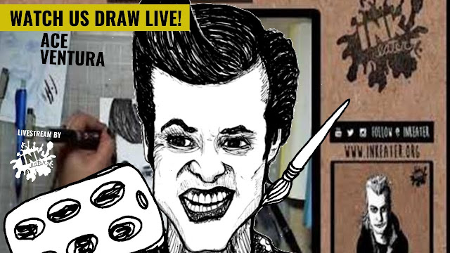 Join the livestream and watch us draw Ace Ventura Live.