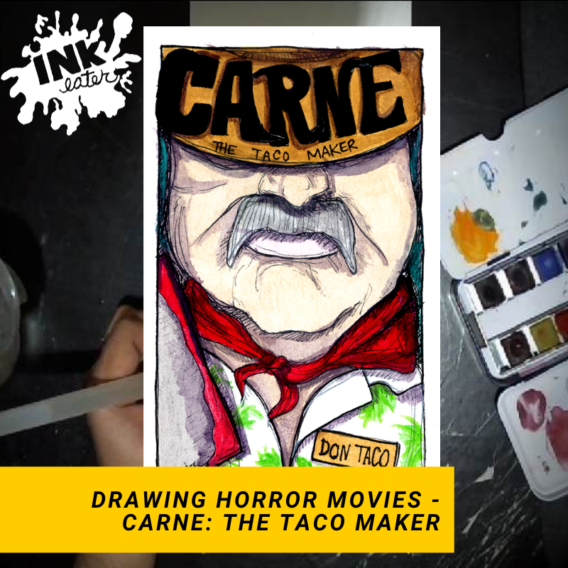 Drawing Carne the Taco Maker