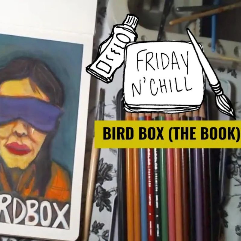 Drawing a Creepy Bird Box Cover + Why the Book Disappointed Me | Horror Art & Rant